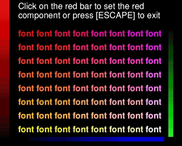 Easy font colour control